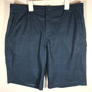Hang Ten Men's 34 Blue Bermuda Casual Shorts Inner Drawstring